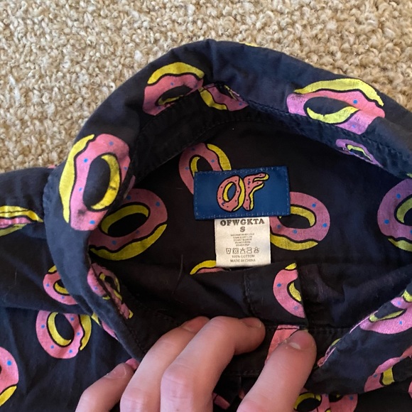 Super OG VINTAGE OFWGKTA tyler the creator button up shirt - Picture 2 of 3
